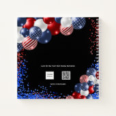 Ketchbook patriottische rode witte blauwe ballonne notitieboek (Achterkant)