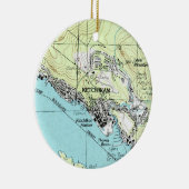Ketchikan AK kerstversiering Keramisch Ornament (Rechts)
