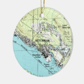 Ketchikan AK kerstversiering Keramisch Ornament (Links)