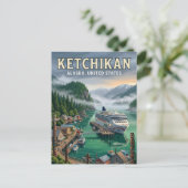 Ketchikan, Alaska Alaska Briefkaart (Staand voorkant)