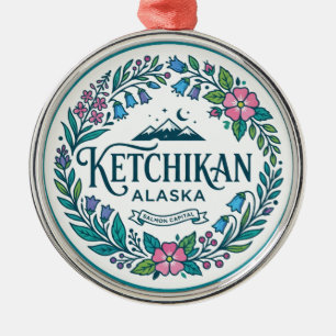 Ketchikan, Alaska Alaska Metalen Ornament