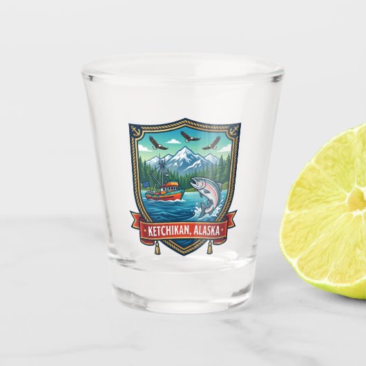 Ketchikan, Alaska Alaska Shot Glas (Voorkant)