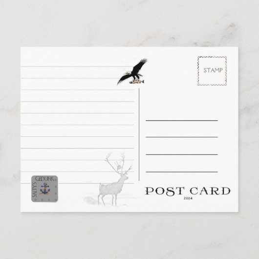 KETCHIKAN, ALASKA - Briefkaart (Achterkant)