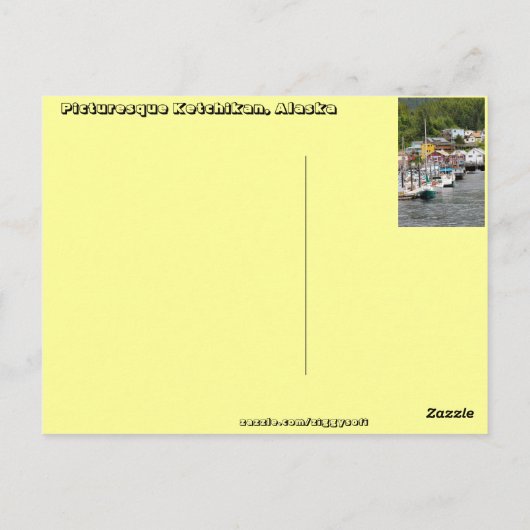 Ketchikan, Alaska Briefkaart (Achterkant)
