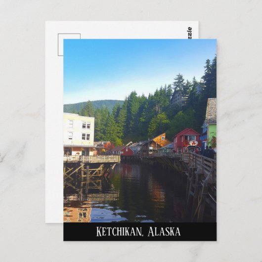 Ketchikan Alaska Briefkaart (Voorkant / Achterkant)