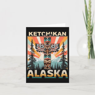 Ketchikan Alaska Native Amerikaanse Indiaanse Tote Kaart