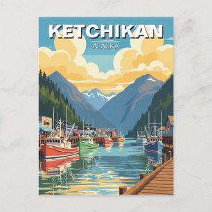 Ketchikan Alaska Reizen Briefkaart
