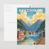 Ketchikan Alaska Reizen Briefkaart (Voorkant / Achterkant)