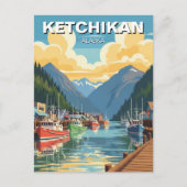 Ketchikan Alaska Reizen Briefkaart (Voorkant)
