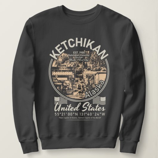 KETCHIKAN ALASKA - REVILLAGIGEDO ISLAND TRUI (Design voorkant)