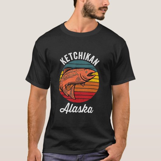 Ketchikan Alaska Salmon Fishing  T-shirt (Voorkant)