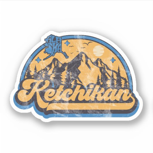 Ketchikan, Alaska Sticker (Voorkant)