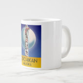 Ketchikan Alaska Totem Pole Travel poster Grote Koffiekop (Voorkant rechts)