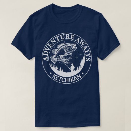 Ketchikan Alaska USA Avontuur wacht 1 T-shirt (Design voorkant)