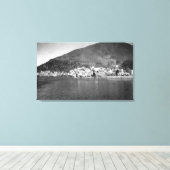 Ketchikan, Alaska van de aanrijdende foto van het  Canvas Afdruk (Insitu (Houten vloer))