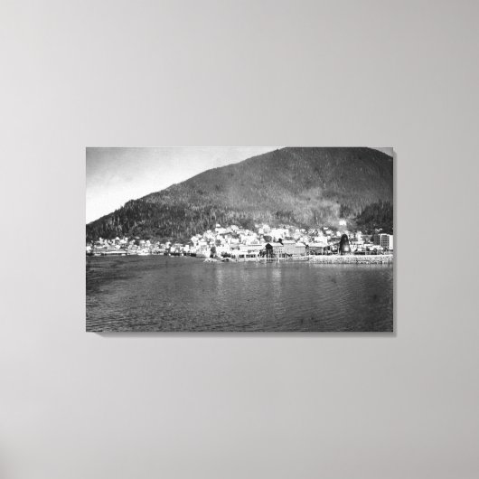 Ketchikan, Alaska van de aanrijdende foto van het  Canvas Afdruk (Voorkant)