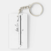 Ketchikan Int. Luchthavendiagram/taxisdiagram Sleutelhanger (achterkant)