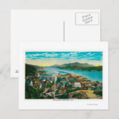 Ketchikan, Uitzicht van de stad Alaska - Eerste st Briefkaart (Voorkant / Achterkant)