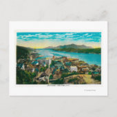 Ketchikan, Uitzicht van de stad Alaska - Eerste st Briefkaart (Voorkant)