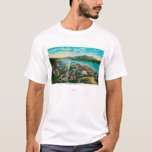 Ketchikan, Uitzicht van de stad Alaska - Eerste st T-shirt