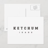 Ketchum Idaho Briefkaart (Voorkant / Achterkant)
