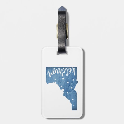 Ketchum Idaho houtnerf Bagagelabel (Achterkant verticaal)