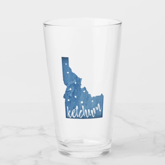 Ketchum Idaho houtnerf Glas (Voorkant)