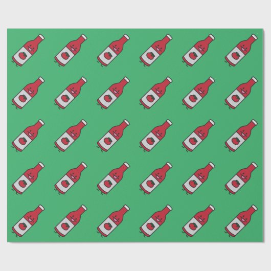 Ketchup Bottle Tomato Sauce Table condition fancy Cadeaupapier (Vlak)