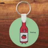 Ketchup Bottle Tomato Sauce Table condition fancy Sleutelhanger (Voorkant)
