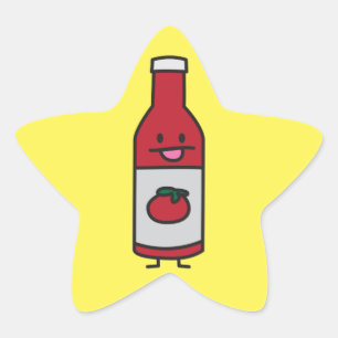 Ketchup Bottle Tomato Sauce Table condition fancy Ster Sticker