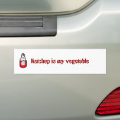Ketchup Bumpersticker (Op auto)