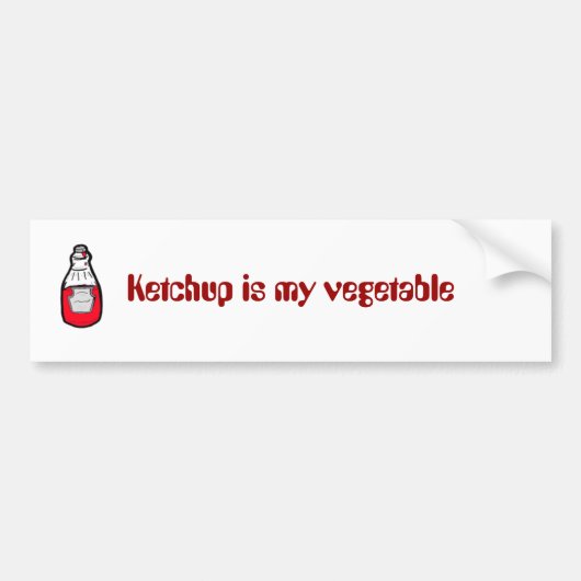 Ketchup Bumpersticker (Voorkant)