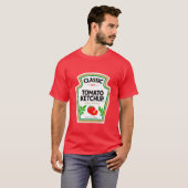 Ketchup Costume Matching Couples Groepen Halloween T-shirt (Voorkant volledig)