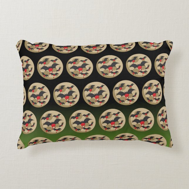 Ketchup Eater Vampire Bats Accent Kussen (Voorkant)