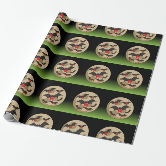 Ketchup Eater Vampire Bats Cadeaupapier (Uitgerold)