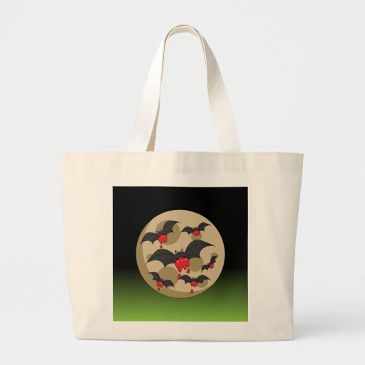Ketchup Eater Vampire Bats Grote Tote Bag (Voorkant)