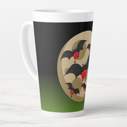 Ketchup Eater Vampire Bats Latte Mok (Linkerhoek)