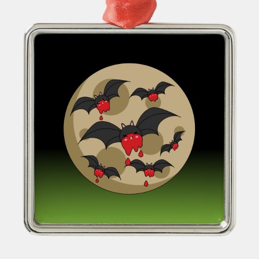 Ketchup Eater Vampire Bats Metalen Ornament (Voorkant)