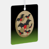 Ketchup Eater Vampire Bats Metalen Ornament (Voorkant Rechts)