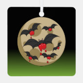 Ketchup Eater Vampire Bats Metalen Ornament (Achterkant)