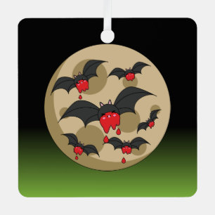 Ketchup Eater Vampire Bats Metalen Ornament