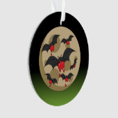 Ketchup Eater Vampire Bats Ornament (voorkant)