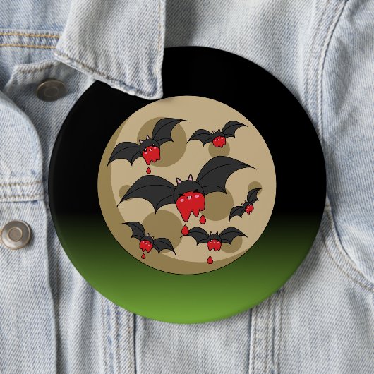 Ketchup Eater Vampire Bats Ronde Button 6,0 Cm (In situ)