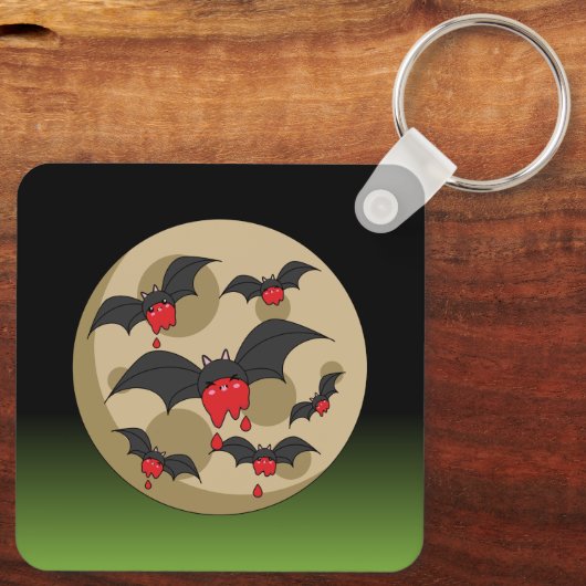 Ketchup Eater Vampire Bats Sleutelhanger (Achterkant)