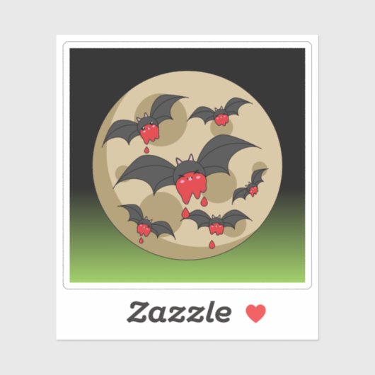 Ketchup Eater Vampire Bats Sticker (Vel)