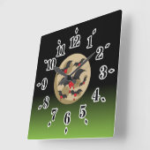 Ketchup Eater Vampire Bats Vierkante Klok (Hoek)