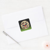 Ketchup Eater Vampire Bats Vierkante Sticker (Envelop)