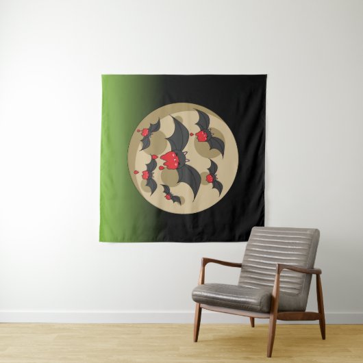 Ketchup Eater Vampire Bats Wandkleed (In Situ (horizontaal))