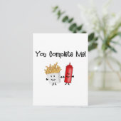 Ketchup en Fries! Briefkaart (Staand voorkant)