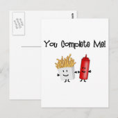 Ketchup en Fries! Briefkaart (Voorkant / Achterkant)